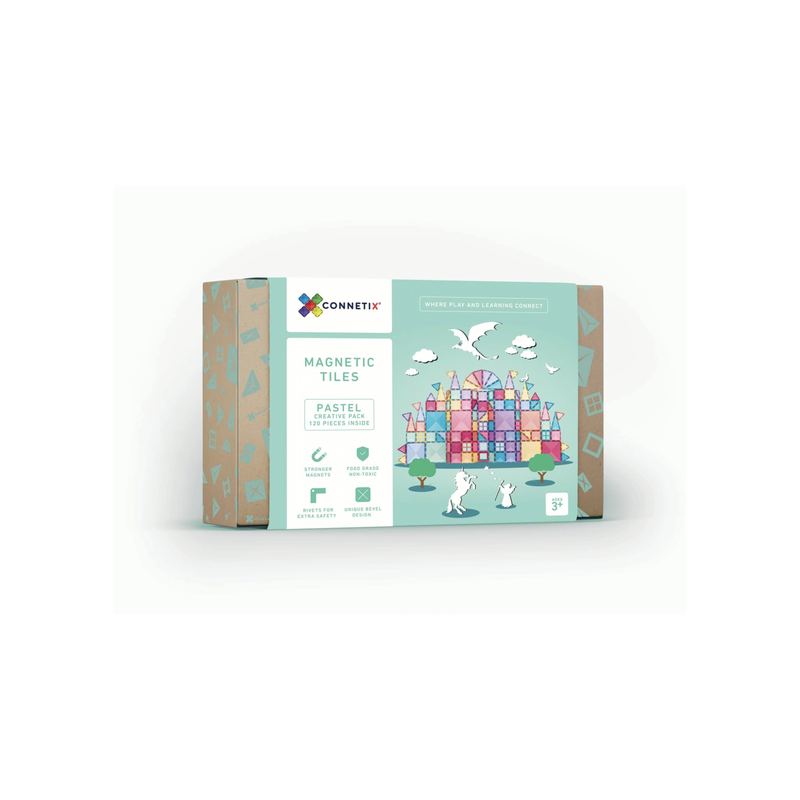 Connetix 120 Piece Pastel Creative Pack