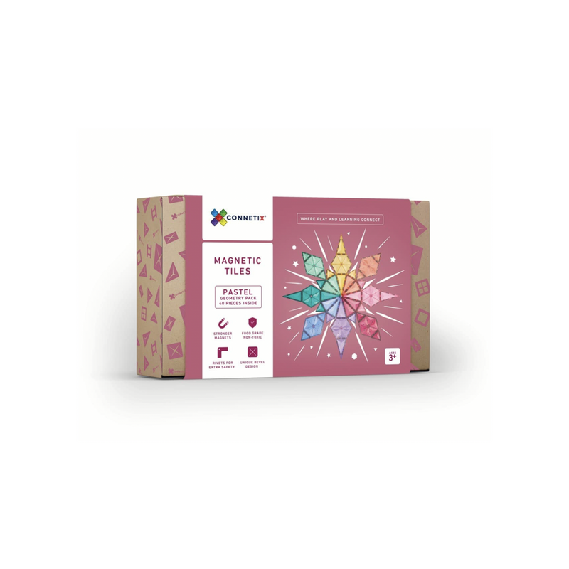 Connetix 40pc Pastel Geometry Pack