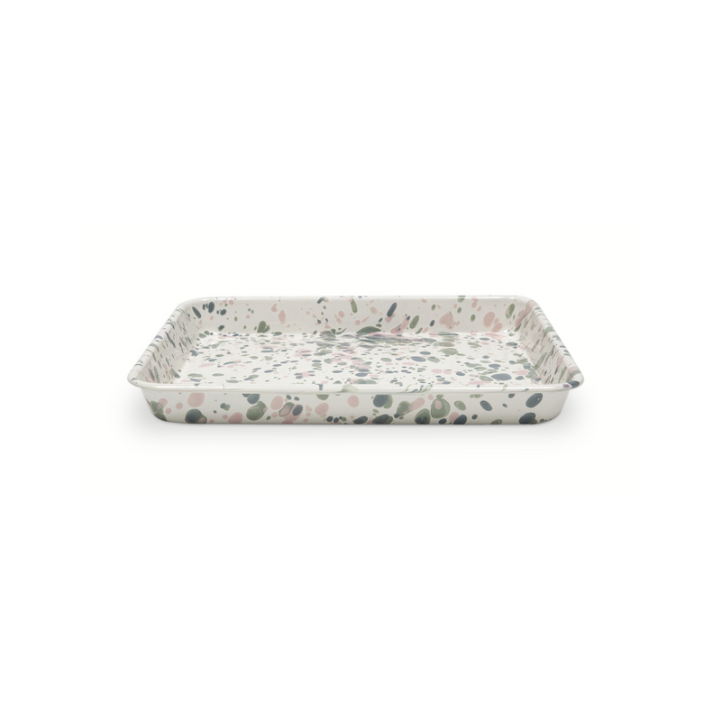 Crow Canyon Catalina Enamelware Small Rectangle Tray