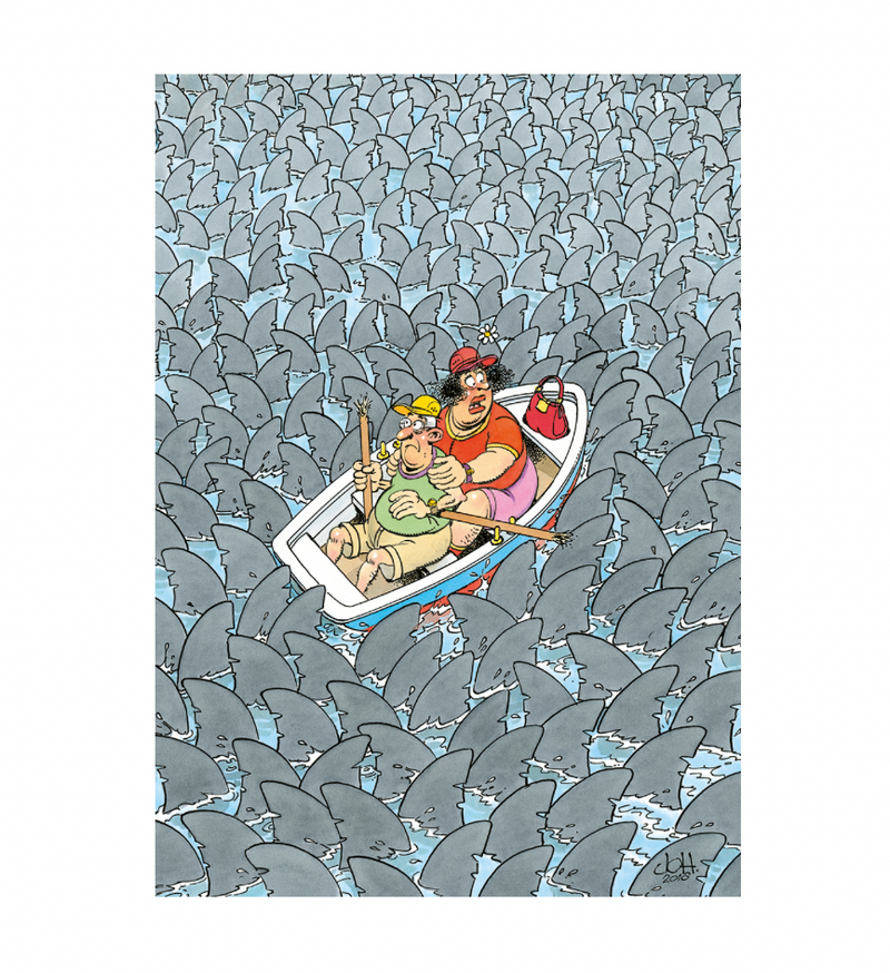 Jan van Haasteren Expert 1 - Shark Mania (500 Pieces)