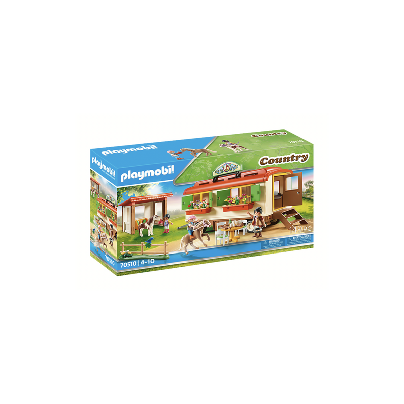 Playmobil Pony Shelter with Mobile Home