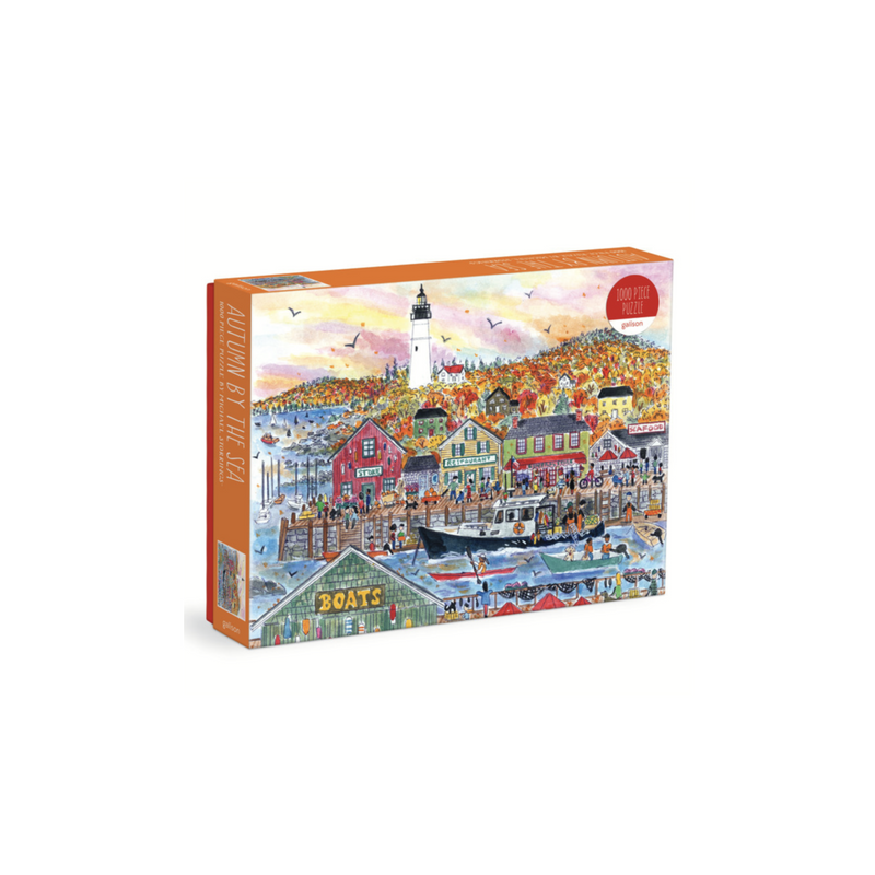 Galison: Autumn By the Sea 1000 Piece Puzzle