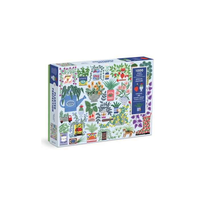 Galison Planter Perfection 1000 Piece Puzzle with Shaped Pieces