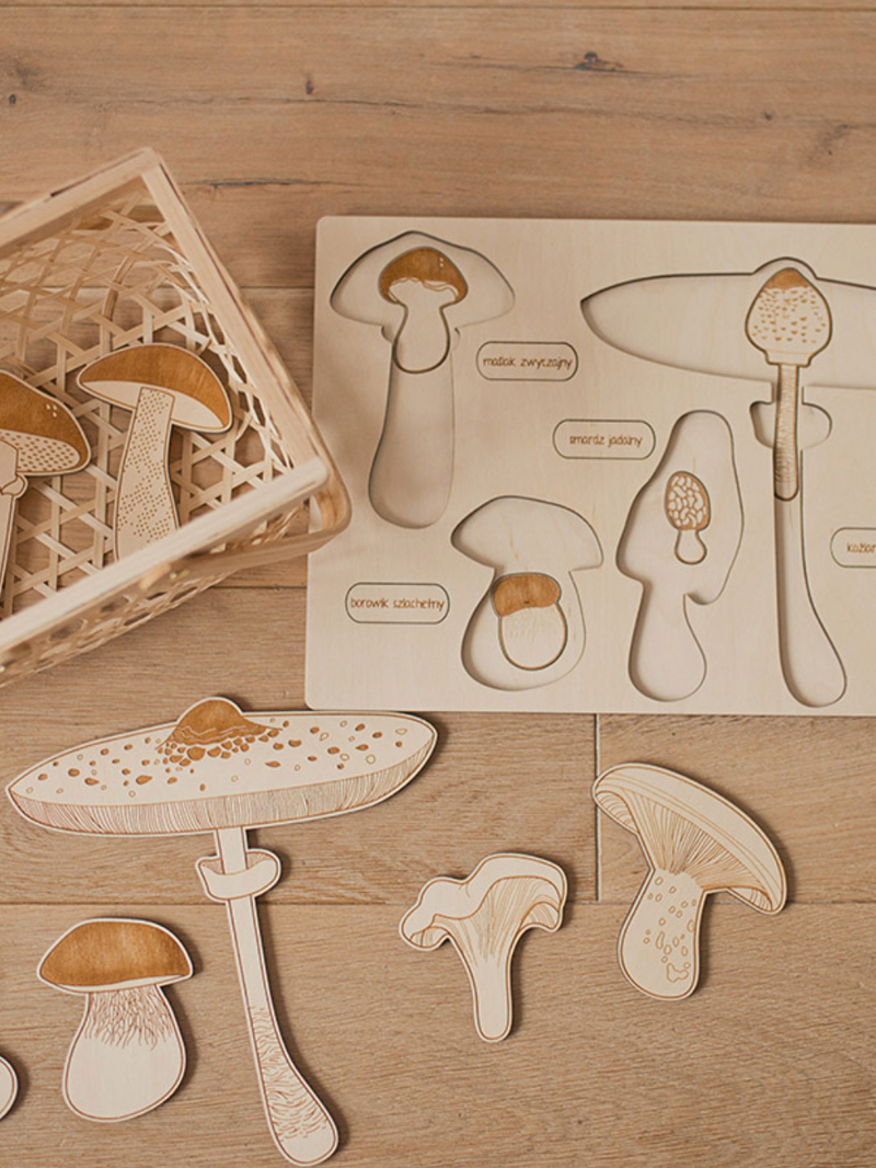 Stuka Puka Spring Up Like Mushroom Wooden Puzzle