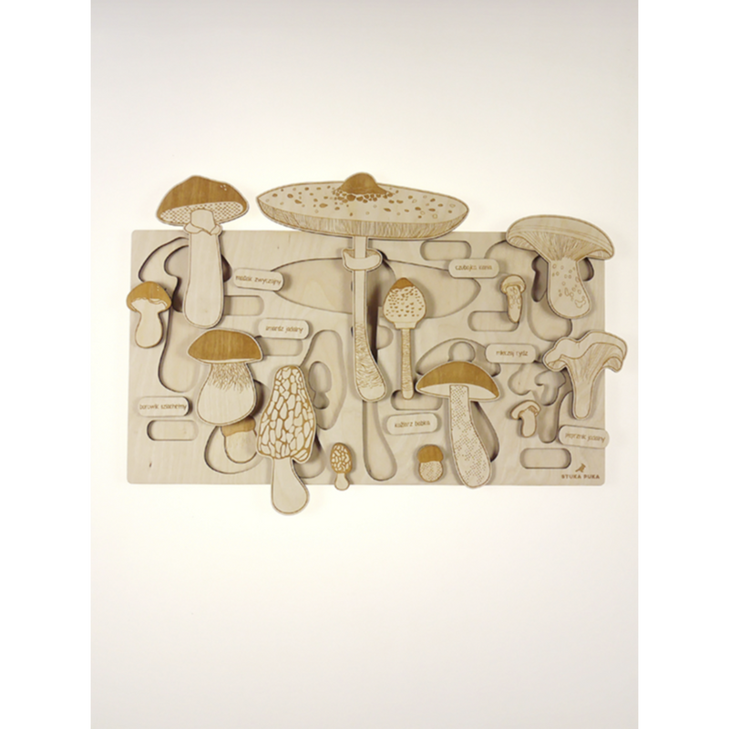 Stuka Puka Spring Up Like Mushroom Wooden Puzzle