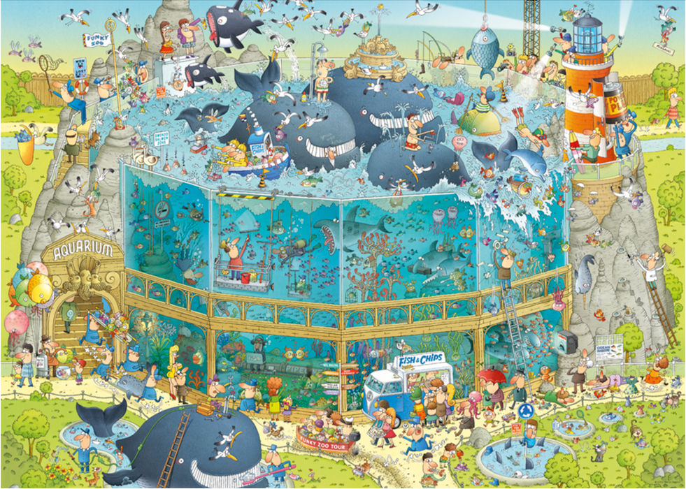 Funky Zoo, Ocean Habitat, 1000pcs