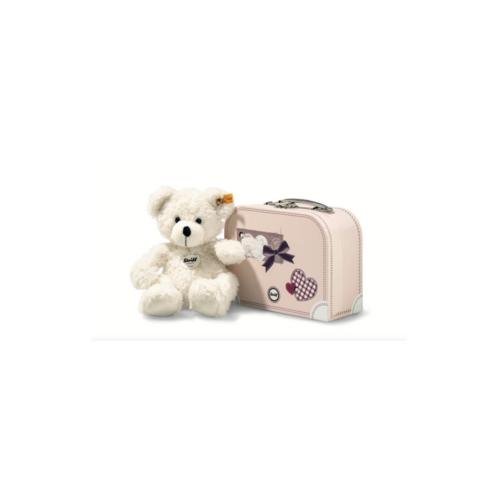 Lotte Teddy Bear In Suitcase, 11 Inches