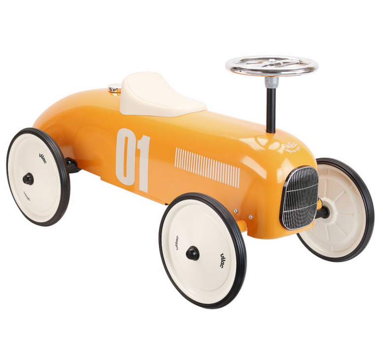 Vilac Ride On - Vintage Orange Car