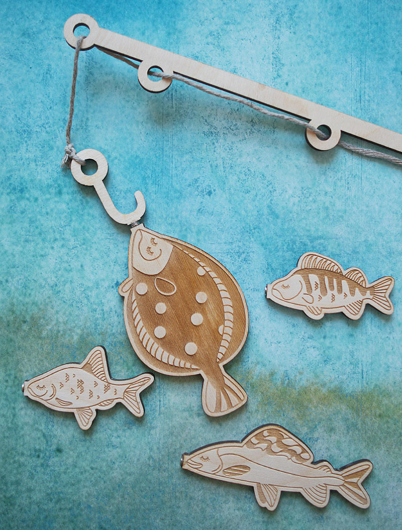 Stuka Puka Plenty of Fish in The Sea Wooden Puzzle