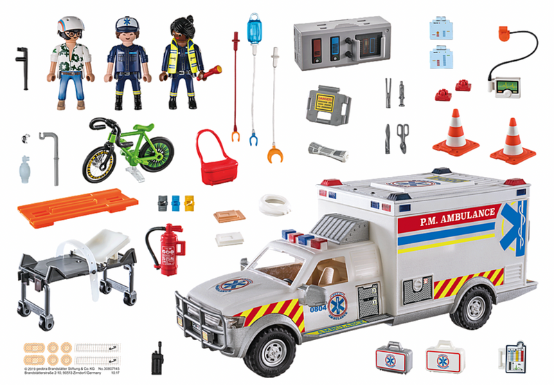 Playmobil Rescue Vehicles: Ambulance with Lights and Sound