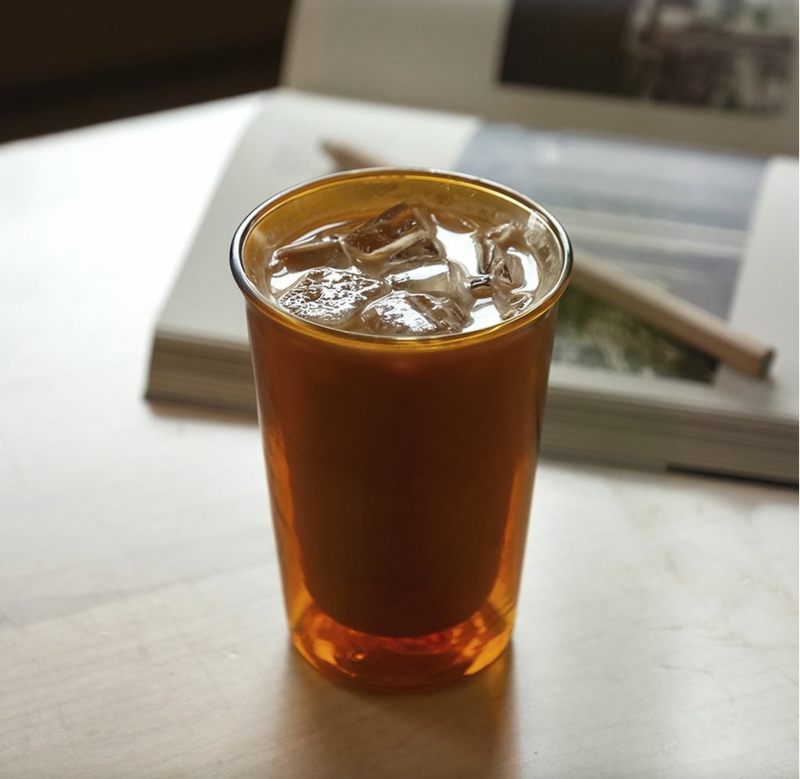 KINTO Cast Amber Double Wall Glass (290ml/9.9oz)