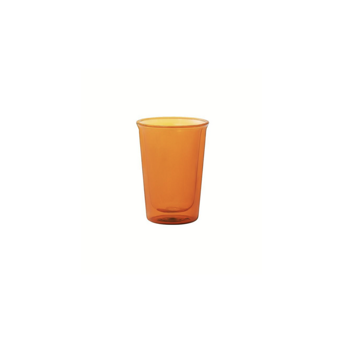 KINTO Cast Amber Double Wall Glass (290ml/9.9oz)