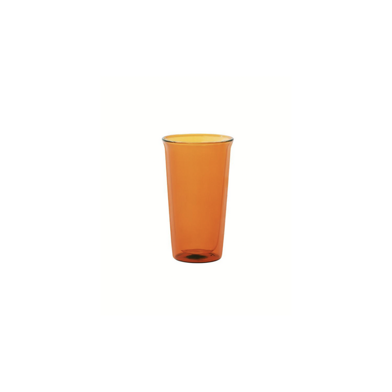 KINTO Cast Amber Double Wall Glass (340ml/11.6oz)