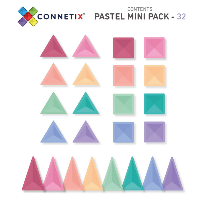 Connetix Pastel Mini Pack 32pc