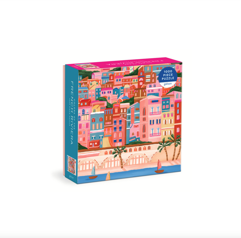 Galison: Colors Of The French Riviera 1000 Piece Puzzle in Square Box