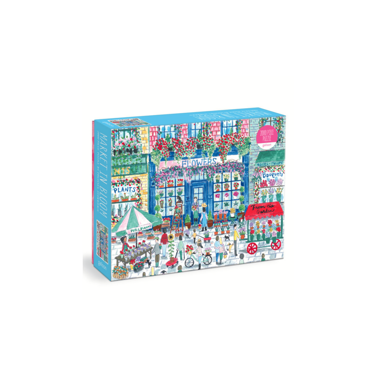 Galison Michael Storrings Market in Bloom 2000 Piece Puzzle weve.ca