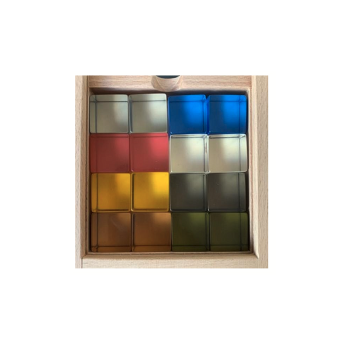 Papoose Building - Earth Lucite Cubes 16pcs