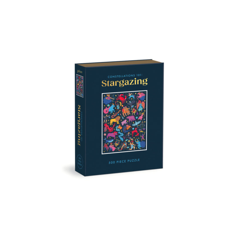 Galison: Constellations 101: Stargazing 500 Piece Book Puzzle