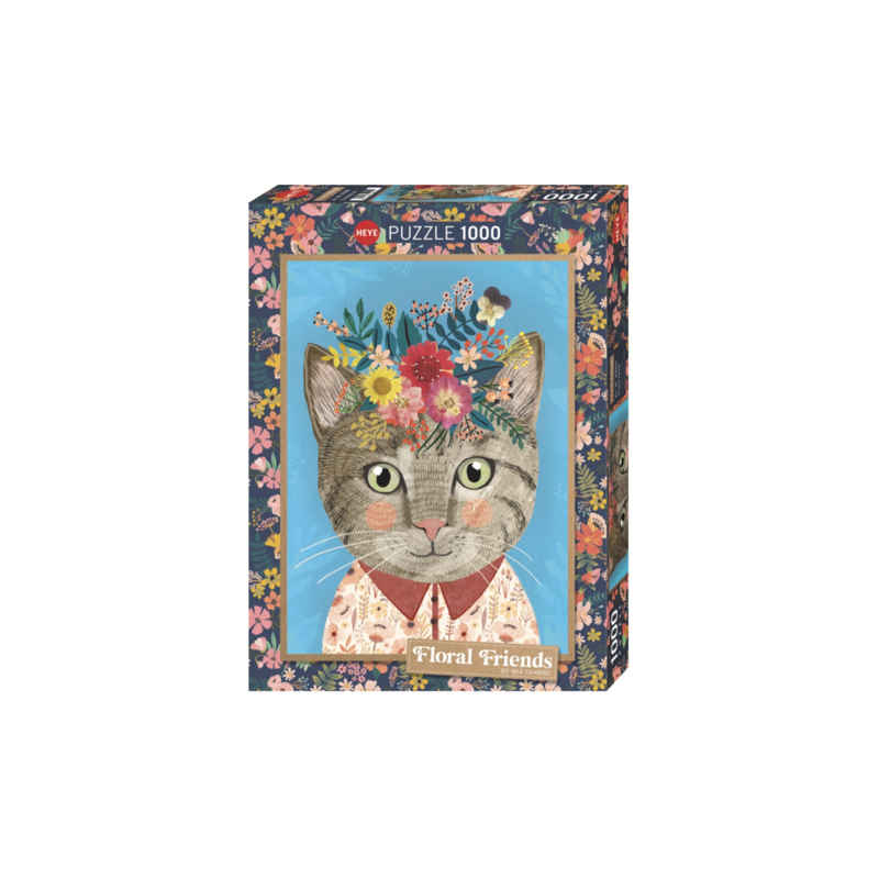 Heye Floral Friends, Pretty Feline, 1000 Pieces