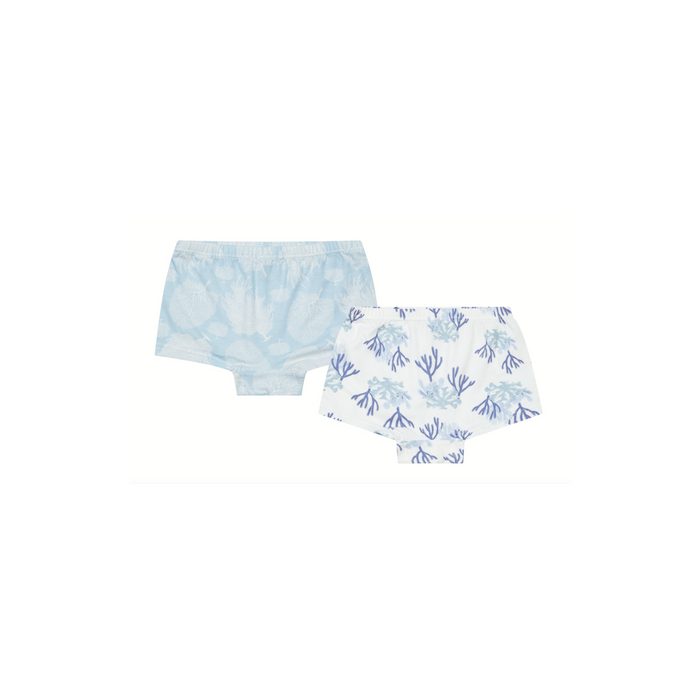 Bamboo Girls Short Underwear (2 Pack) - Coralife