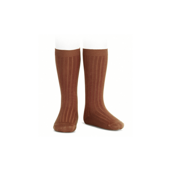 Condor Basic Rib Knee High Socks Oxide