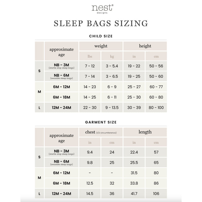 Organic Cotton Startle Stop Sleep Bag 0.5 TOG - The Lion & The Mouse