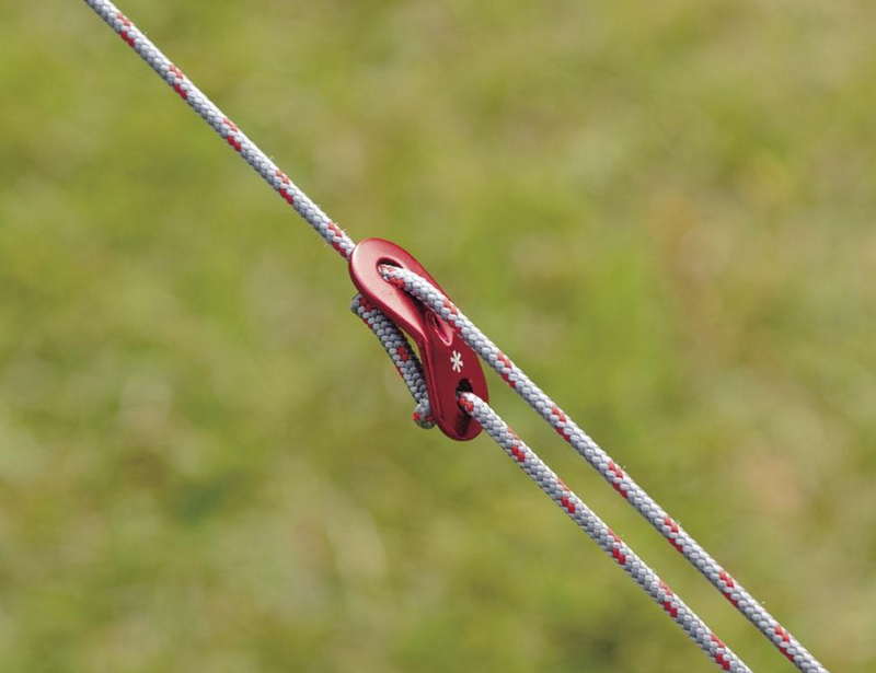 Snow Peak Aluminum Rope Tensioner Red