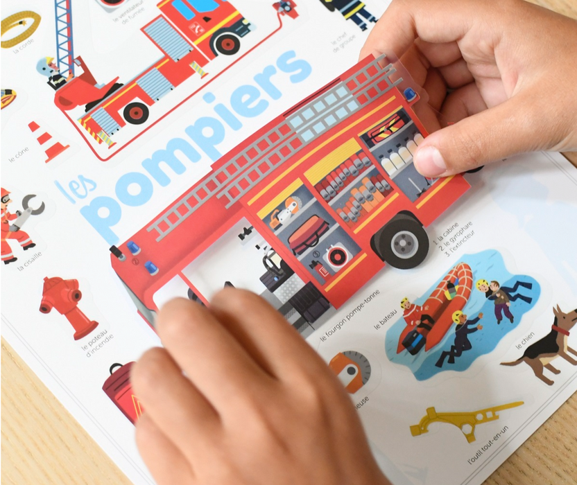 Poppik Mini Discovery Poster Firefighters