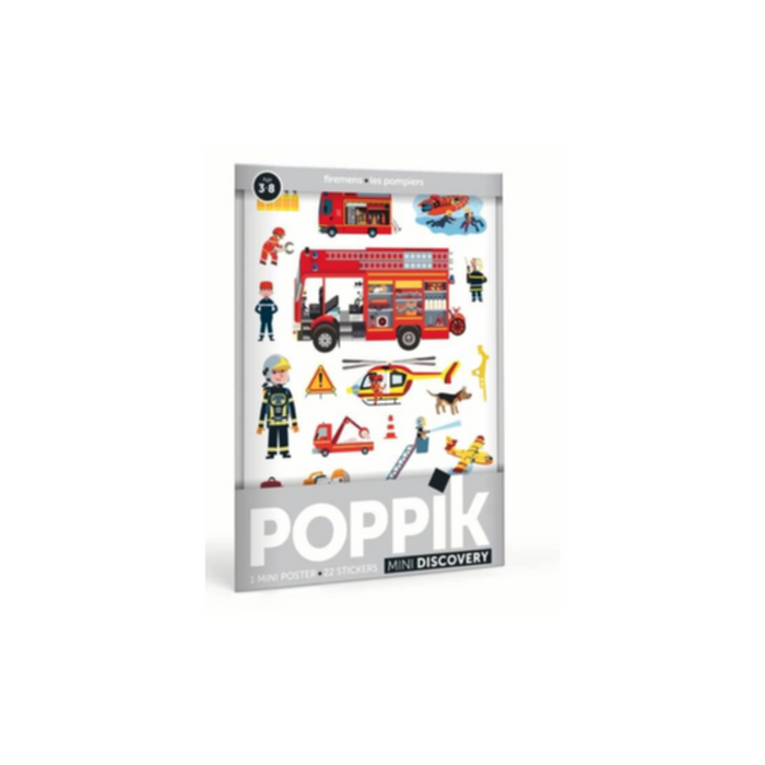 Poppik Mini Discovery Poster Firefighters