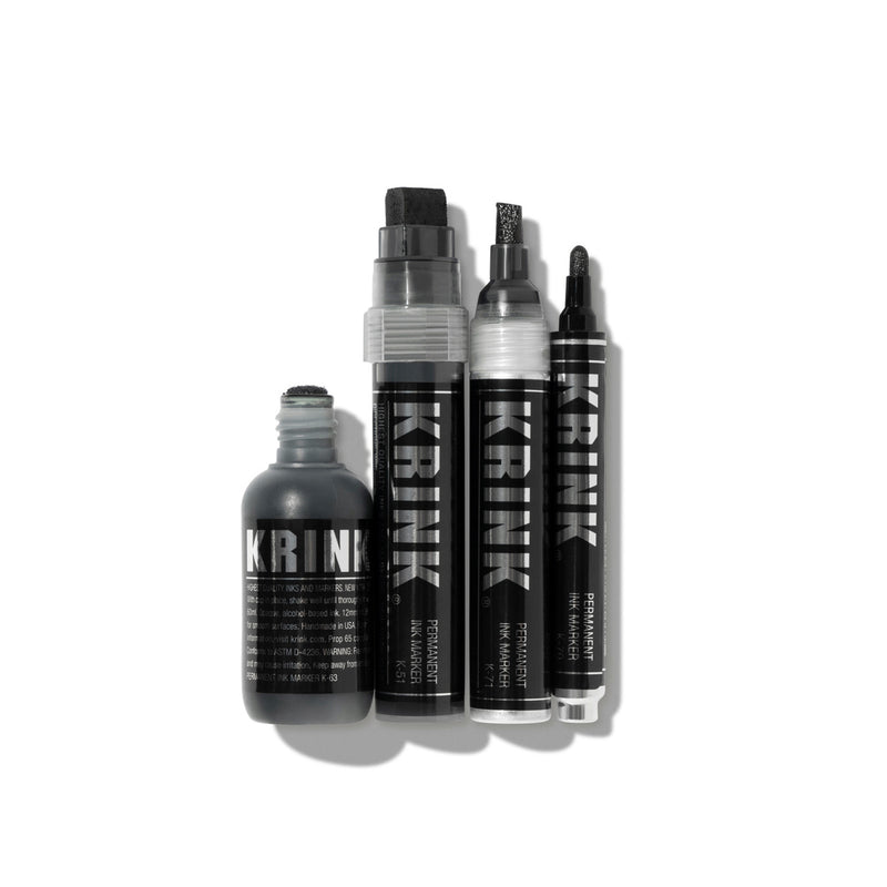 KRINK Super Black Ink Marker Set