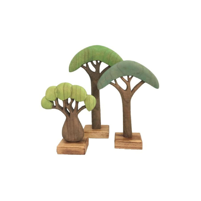 Papoose Wood Coloured Tree 3 pcs