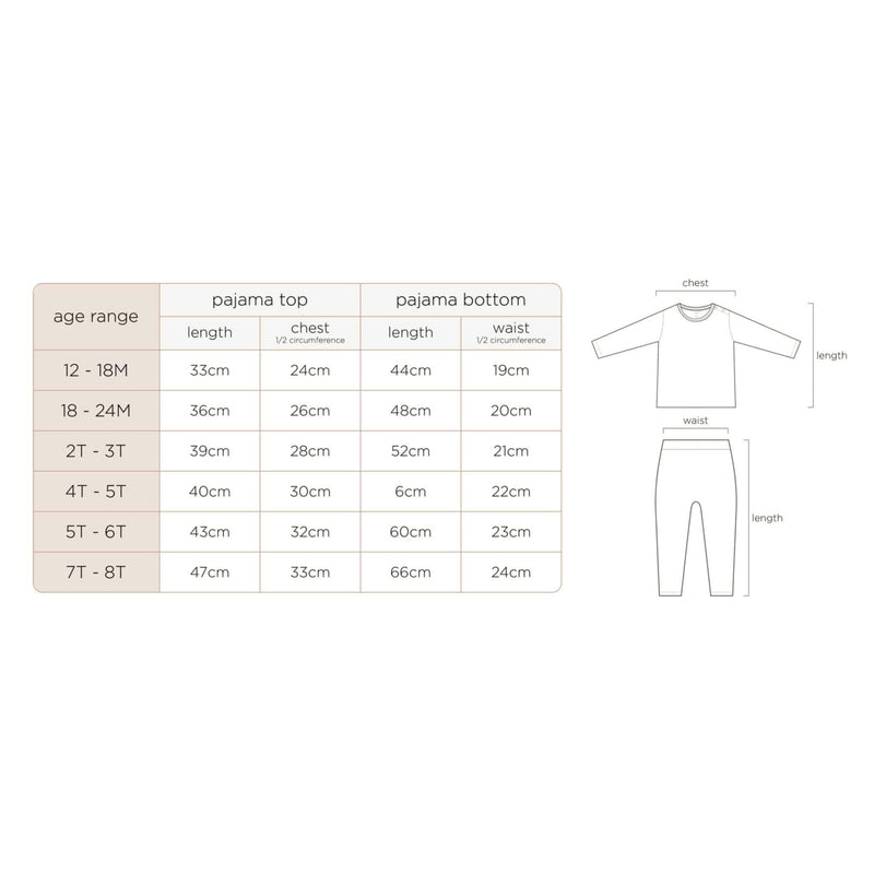 Organic Cotton Two-Piece PJ Set - Fresh Forest