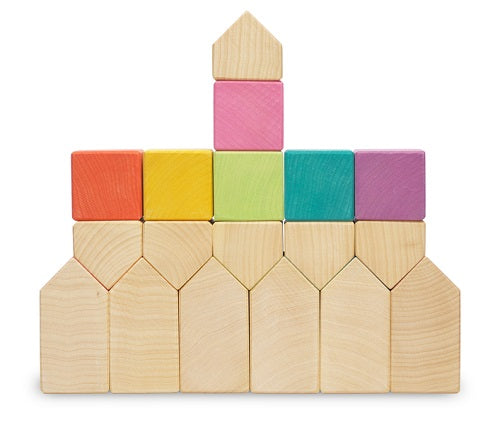 Ocamora Construction - Little Houses and Cubes Natural and Coloured