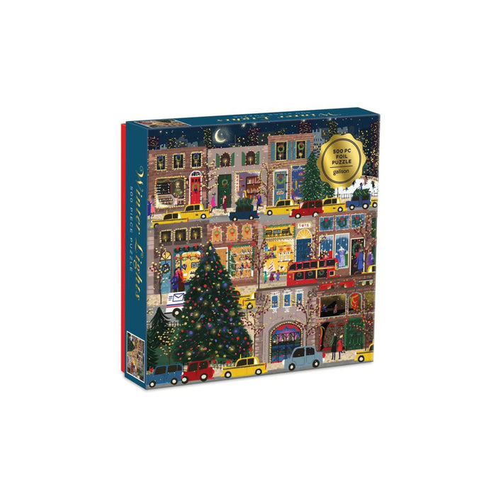 Galison Winter Lights 500 Piece Foil Jigsaw Puzzle